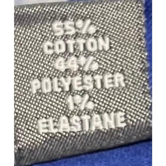 VAN HEUSEN FLEX LONG SLEEVE BUTTON DOWN SHIRT, MENS, 18-1/2 (36/37), ROYAL BLUE - Picture 11 of 12